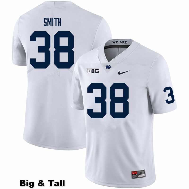 NCAA Nike Men's Penn State Nittany Lions Tank Smith #38 College Football Authentic Big & Tall White Stitched Jersey ASU2698IF